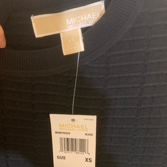 NWT Michael Kors Stretch-Knit Bell-Cuff Dress - Picture 4 of 6